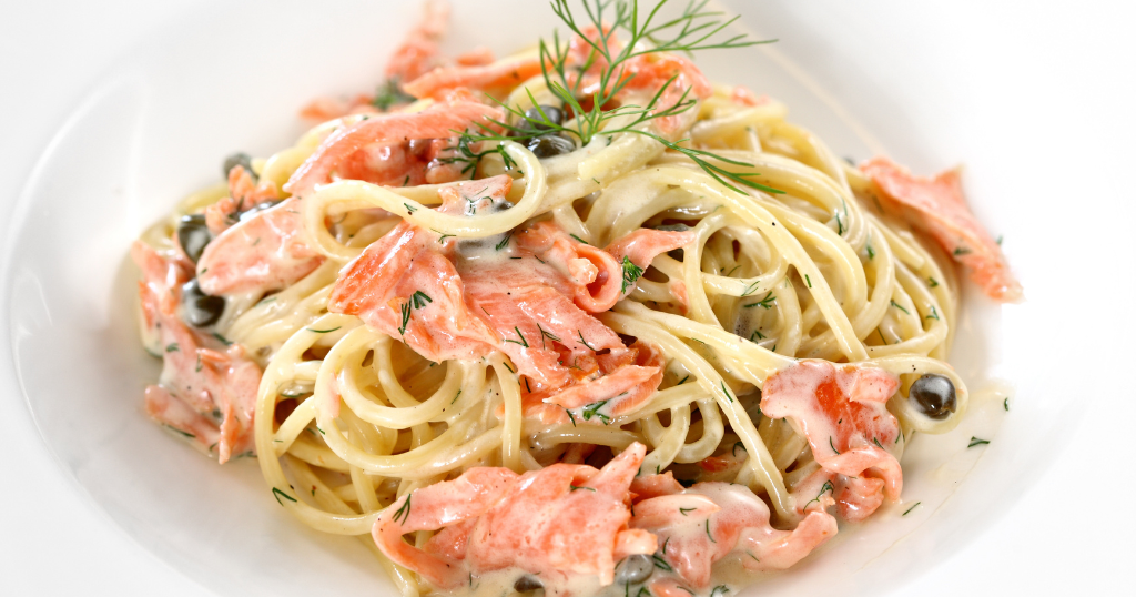 Smoked Salmon Spaghetti With Capers Minutes Recipe