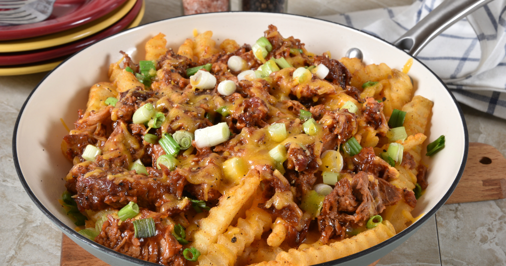 Loaded Pulled Pork French Fries 30 Minutes Recipe