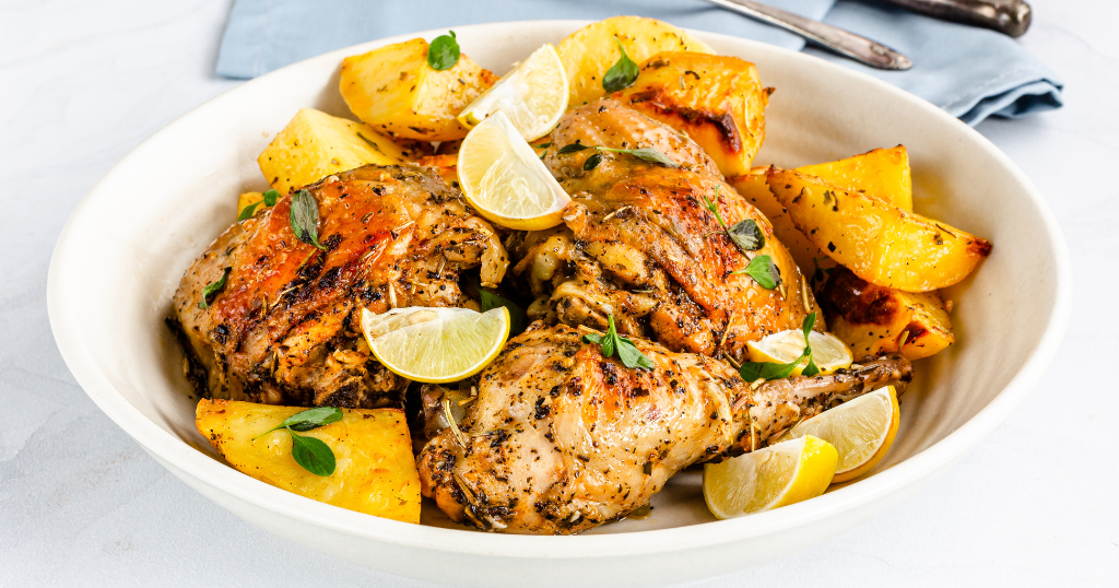 Greek Lemon Chicken with Potatoes (35-40 Minutes) Recipe