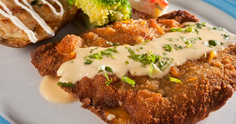 Beef Milanese with Cheese Sauce (30 Minutes) Recipe