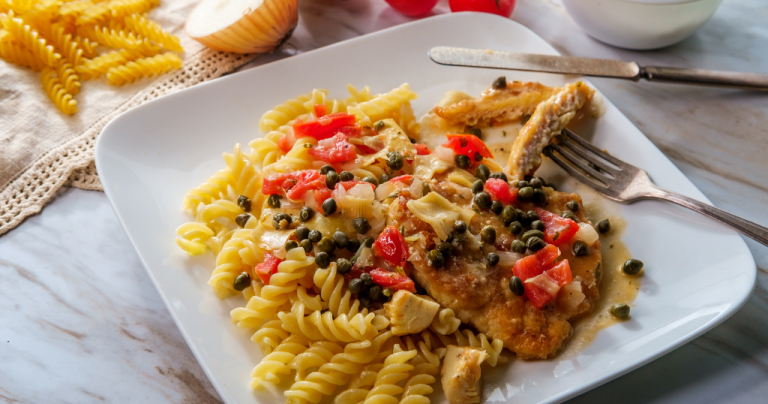 Italian Chicken Piccata Fusilli (30 Minutes) Recipe