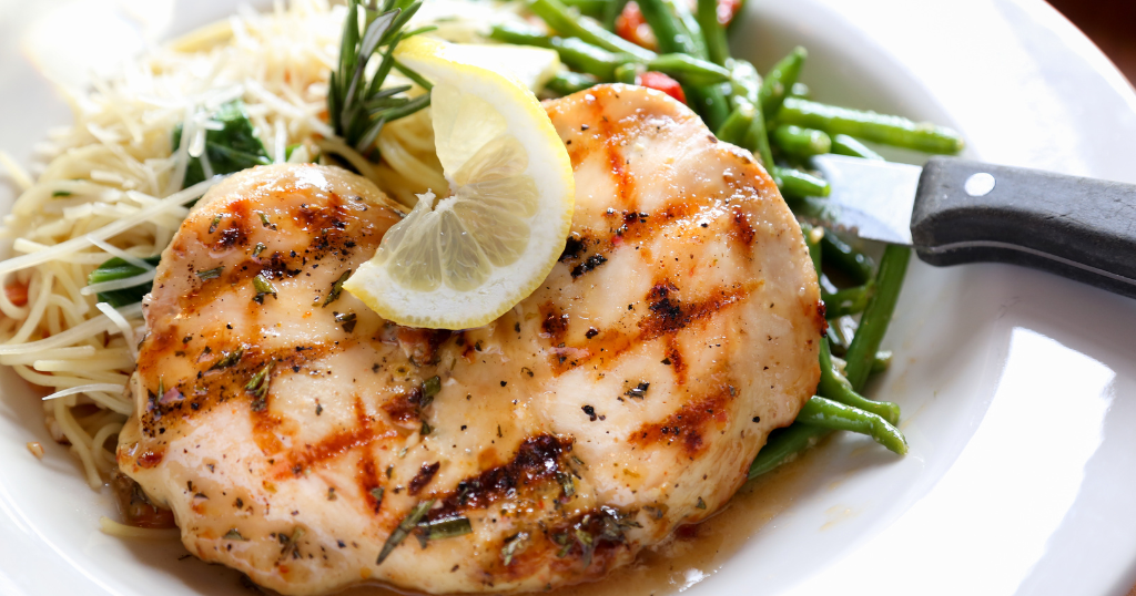 Lemon and Rosemary Grilled Chicken with Garlicky Green Beans (30 ...