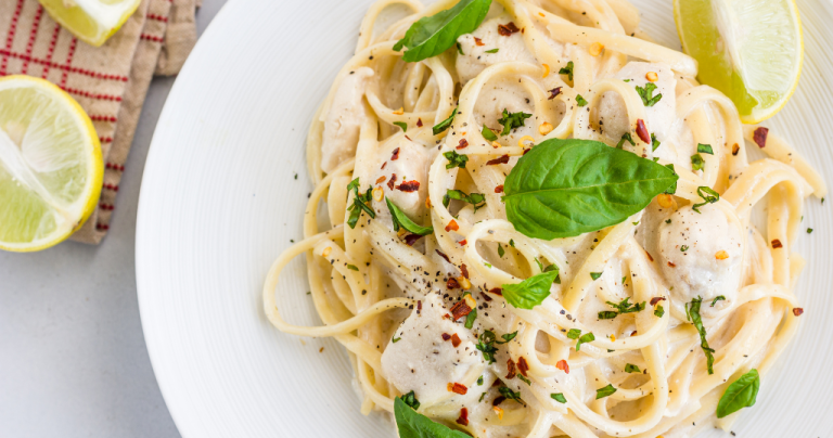 Linguine with White Sauce, Lemon, and Basil (30 Minutes) Recipe