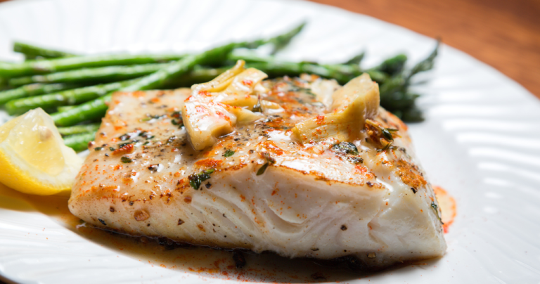 Pan Seared Halibut with Lemon Butter and Artichokes (22-25 Minutes) Recipe