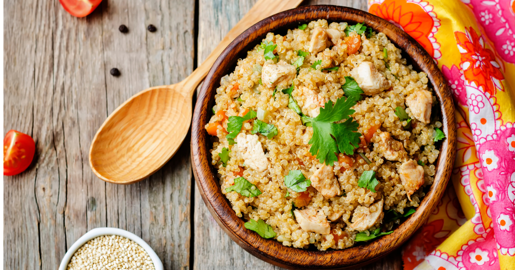 Quinoa Pilaf with Chicken and Vegetables (30 Minutes) Recipe