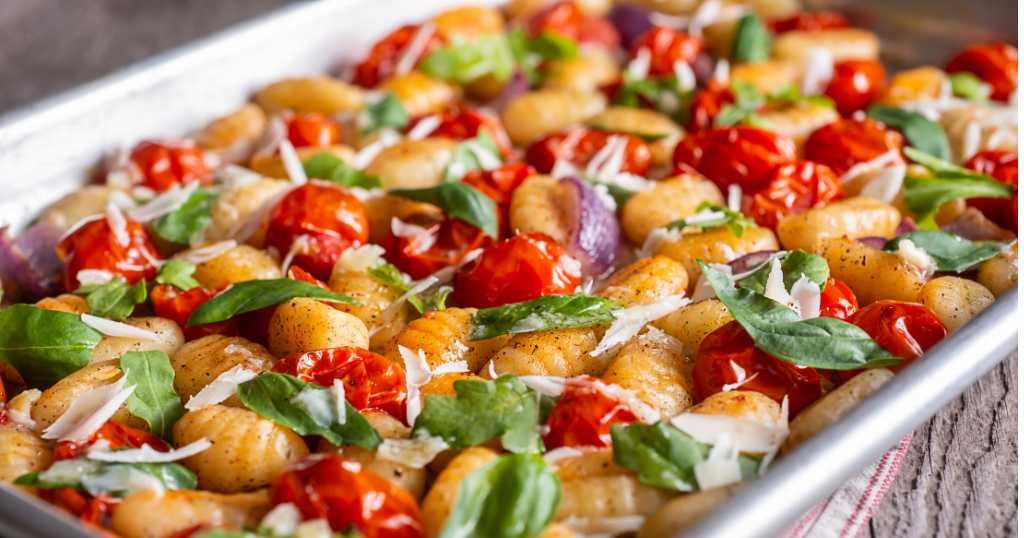 Sheet Pan Gnocchi with Tomatoes and Parmesan (35 Minutes) Recipe