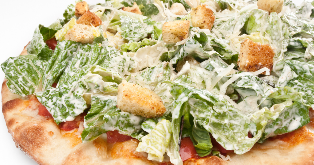 Chicken Caesar Salad Pizza (27-30 Minutes) Recipe