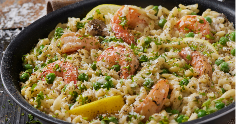 Creamy Orzo And Shrimp Skillet 30 Minutes Recipe   Creamy Orzo And Shrimp Skillet 768x404 