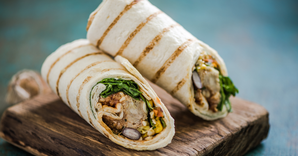 Grilled Chicken Fajita Wrap (25 Minutes) Recipe