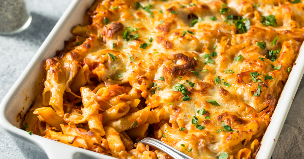 Chicago Baked Mostaccioli (1 Hour, 5 Mins Minutes) Recipe