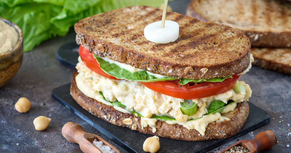 Creamy Chickpea Salad Sandwich on Rye (21 Minutes) Recipe