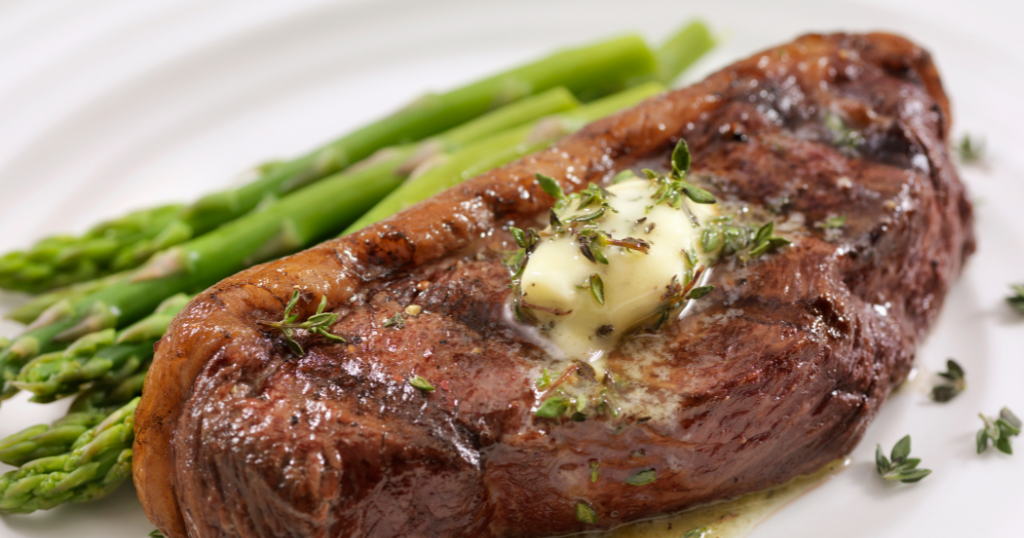 Sirloin Steak with Herbed Garlic Butter (20-22 Minutes) Recipe