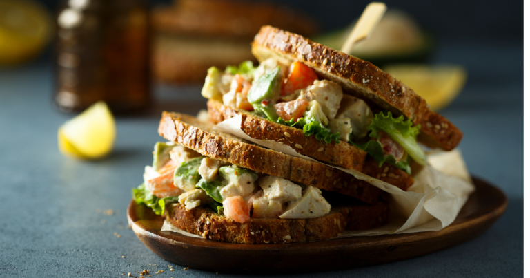 Turkey and Avocado Salad Sandwiches (15 Minutes) Recipe